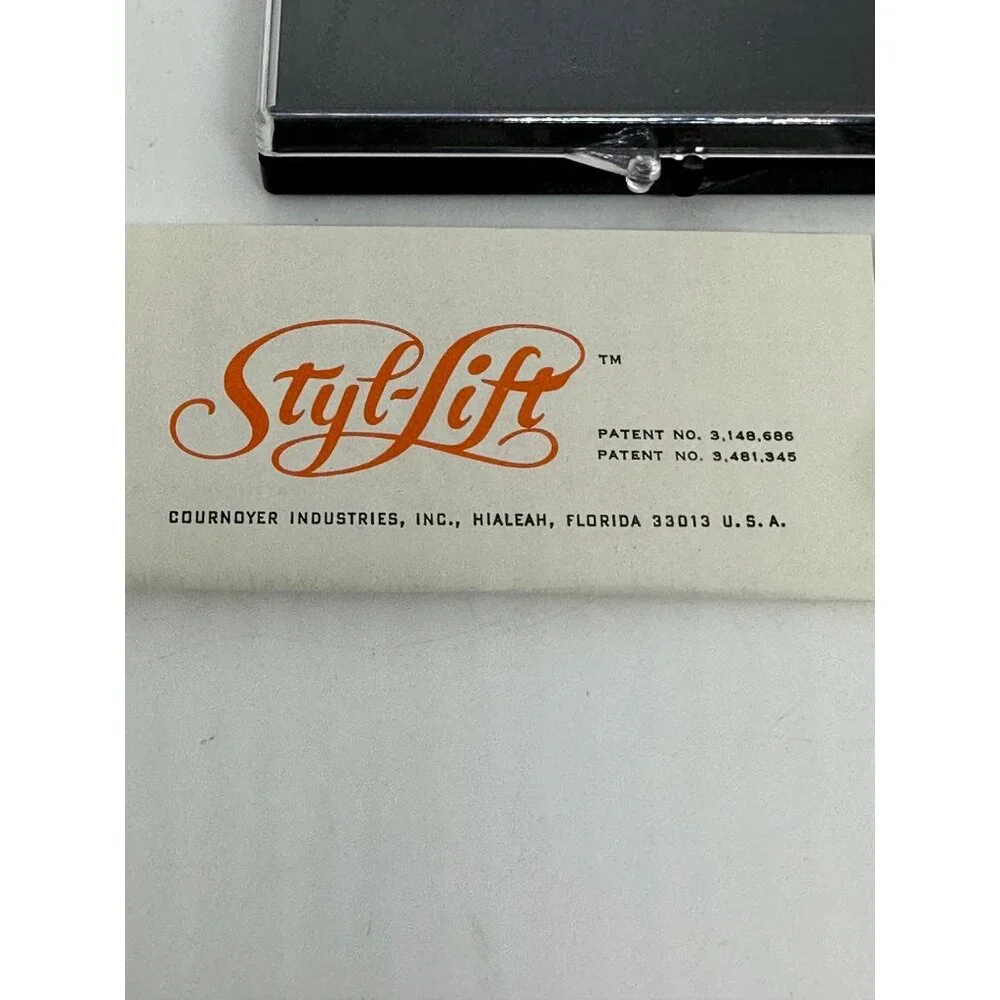 VTG Styl-Lift Hair Styling Tool Cournoyer 6-Prong Lift Comb Case USA Collectible